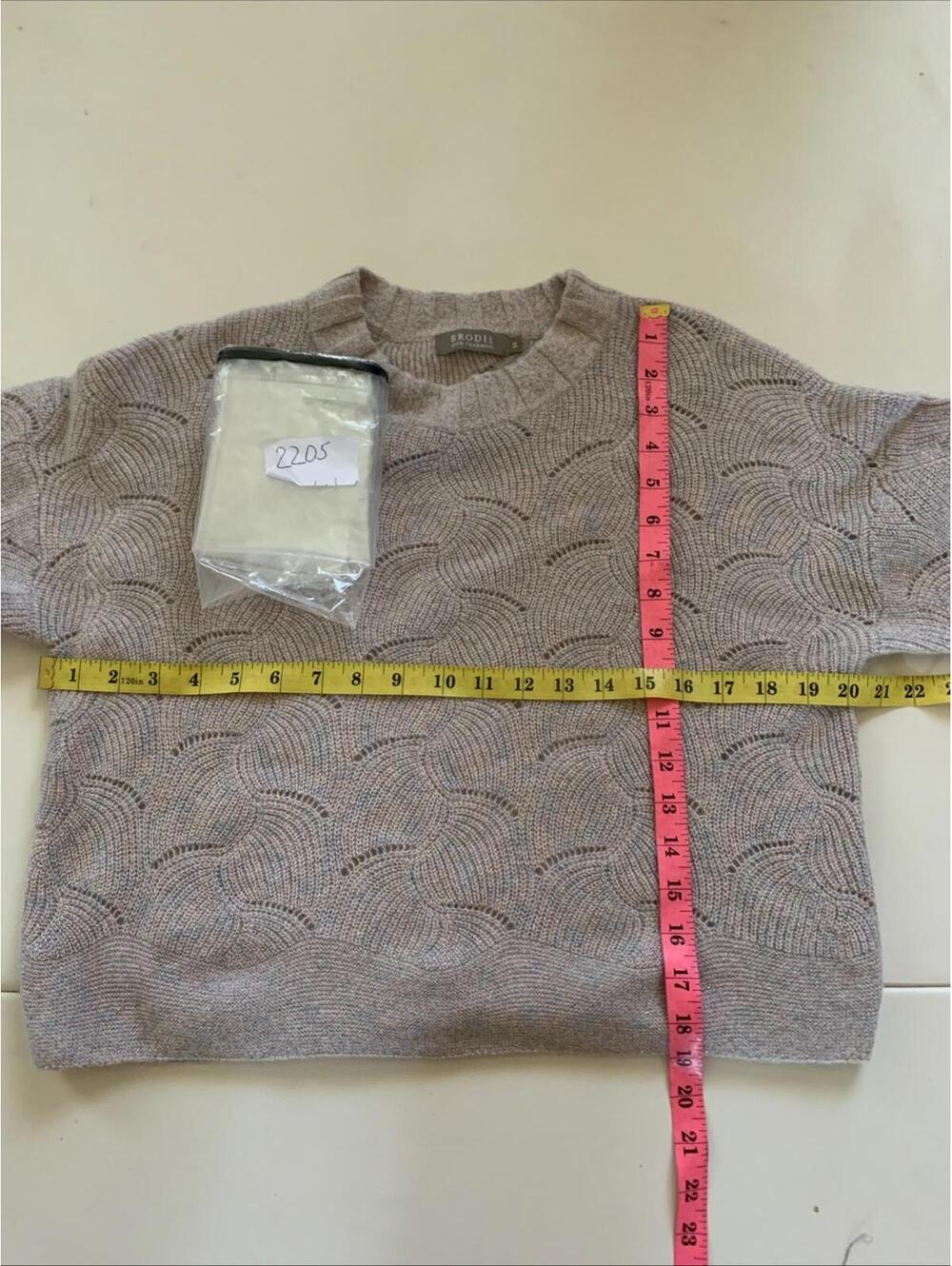 Brodie Light Pink Cashmere Sweater Sz M - Picture 10 of 10